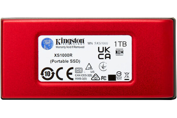Dysk zewnętrzny SSD Kingston XS1000R 1TB czerwony