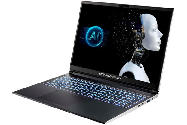 Laptop Dream Machines 16.0" Intel Core Ultra 7 155H NVIDIA GeForce RTX 4050 32GB 1TB SSD srebrny