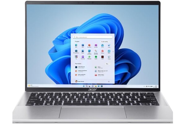Laptop ACER Swift Go 14 14.0" Intel Core Ultra 7 155H Intel Arc 32GB 1TB SSD M.2 Windows 11 Home srebrny