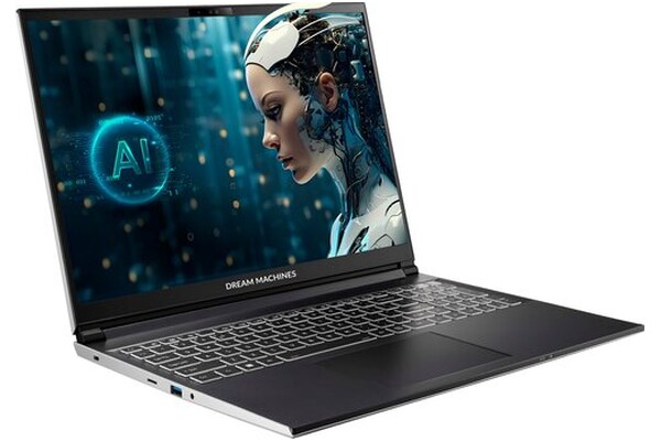Laptop Dream Machines 16.0" Intel Core Ultra 7 155H NVIDIA GeForce RTX 4060 32GB 1TB SSD srebrny