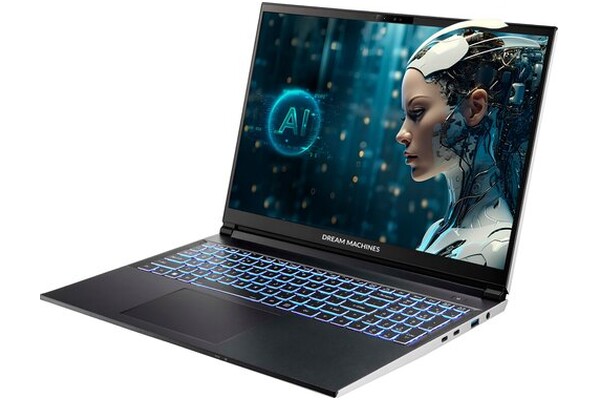 Laptop Dream Machines 16.0" Intel Core Ultra 7 155H NVIDIA GeForce RTX 4060 32GB 1TB SSD srebrny