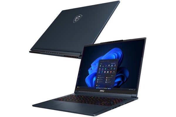 Laptop MSI Stealth 16 16.0" Intel Core Ultra 9 185H NVIDIA GeForce RTX 4080 32GB 2TB SSD Windows 11 Home niebieski