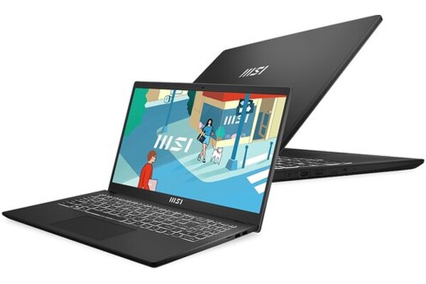 Laptop MSI Modern 15 15.6" Intel Core i7 1355U INTEL Iris Xe 16GB 512GB SSD Windows 11 Home czarny