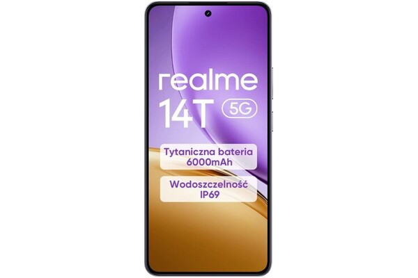 Smartfon realme 14T 5G fioletowy 6.67" 8.0GB/256.0GB