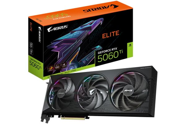 Karta graficzna GIGABYTE RTX 5060 Ti Aorus Elite 16GB GDDR7