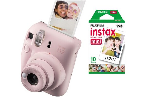 Aparat natychmiastowy Fujifilm Instax Mini 12 różowy + wkłady 10