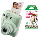 Aparat natychmiastowy Fujifilm Instax Mini 12 zielony + wkłady 10
