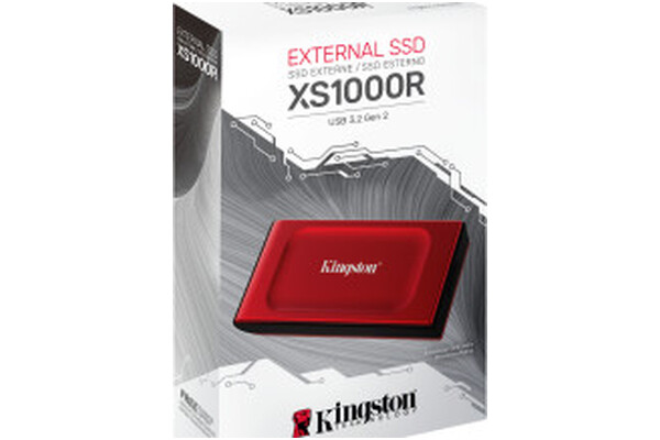 Dysk zewnętrzny SSD Kingston XS1000 2TB czerwony