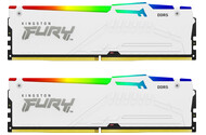 Pamięć RAM Kingston Fury White Beast RGB 64GB DDR5 6000MHz Z radiatorem 1.1V 30CL