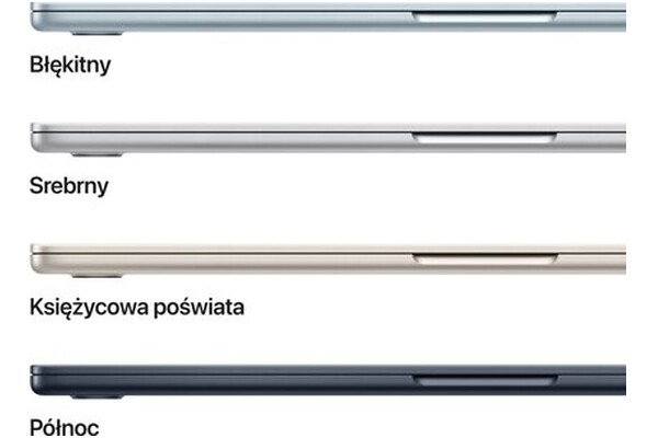 Laptop Apple MacBook Air 15.3" Apple M4 M4 (10 rdz.) 32GB 1TB SSD macOS srebrny