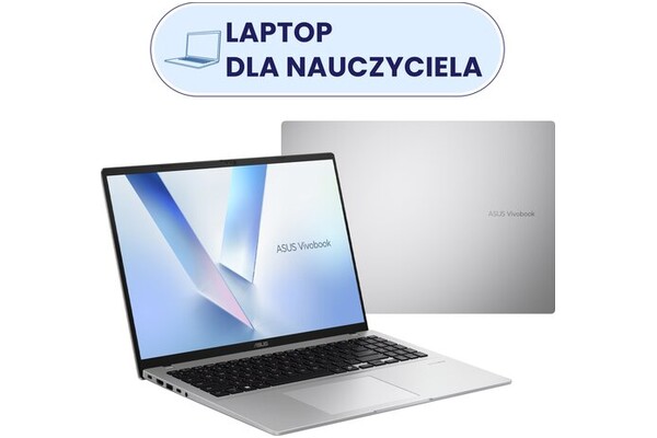 Laptop ASUS Vivobook 16 16.0" Intel Core Ultra 5 225H Intel 16GB 512GB SSD Windows 11 Home srebrny