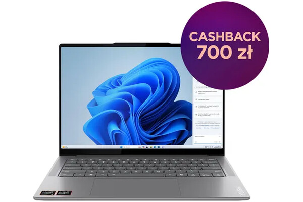 Laptop Lenovo Yoga Pro 7 14.5" AMD Ryzen AI 9 365 HX 365 AMD Radeon 880M 32GB 1TB SSD Windows 11 Professional szary
