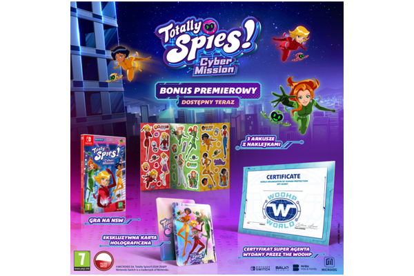 Odlotowe Agentki Totally Spies Cybermisja Nintendo Switch