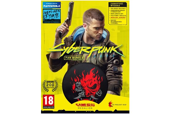 Cyberpunk Edycja 2077 Fan Bundle Pack PlayStation 4
