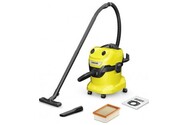 Odkurzacz Karcher WD4V tradycyjny bezworkowy 1000W żółty