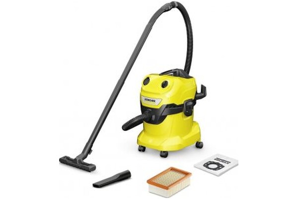 Odkurzacz Karcher WD4V tradycyjny bezworkowy 1000W żółty