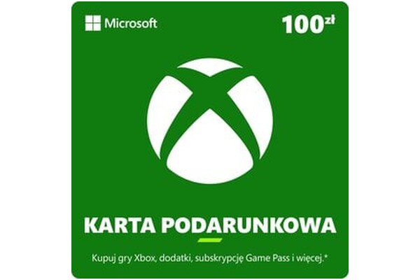 Kod podarunkowy 100 PLN Xbox (One/Series S/X)