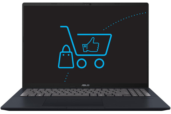 Laptop ASUS Vivobook 16 16.0" AMD Ryzen AI 7 350 350 AMD Radeon 16GB 512GB SSD M.2 Windows 11 Professional niebieski