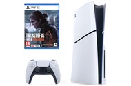 Konsola Sony PlayStation 5 Slim 1TB biało-czarny + The Last of Us Part II Remastered + pad bezprzewodowy DualSense