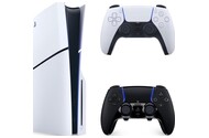 Konsola Sony PlayStation 5 Slim 1TB biało-czarny + pad bezprzewodowy DualSense, pad bezprzewodowy DualSense Edge Midnight Black