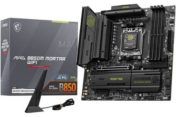 Płyta główna MSI B850M MAG Mortar WiFi Socket AM5 AMD B850 DDR5 microATX