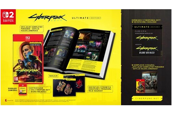 Cyberpunk Edycja 2077 Edycja Ultimate + Poradnik 2 Nintendo Switch
