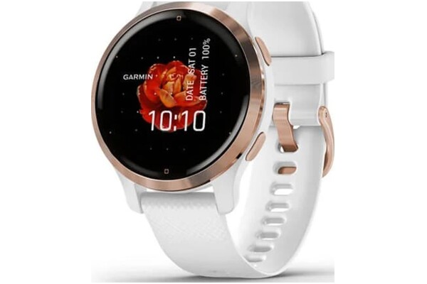Smartwatch Garmin Venu 2S 1.10" biało-różowy