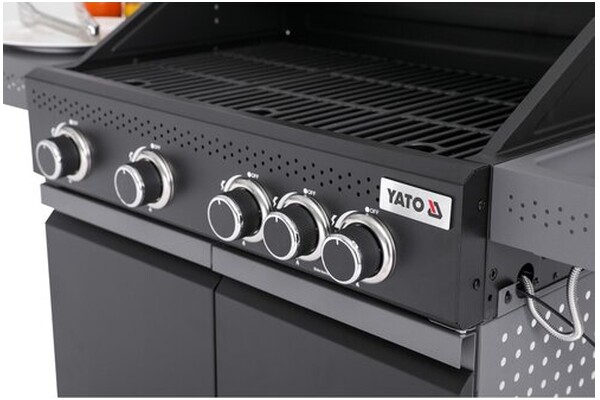 Grill gazowy YATO YG20010 palniki 4+1szt moc 14.5kW