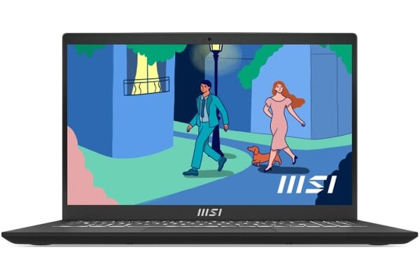 Laptop MSI Modern 15 15.6" Intel Core i7 1355U INTEL Iris Xe 16GB 512GB SSD M.2 Windows 11 Home czarny