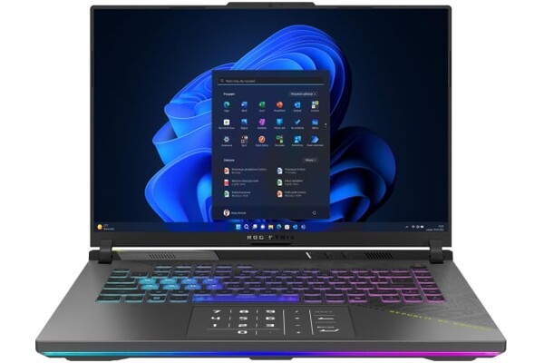 Laptop ASUS ROG Strix G16 16.0" AMD Ryzen 9 8940HX NVIDIA GeForce RTX 5070 Ti 4GB 1TB SSD M.2 Windows 11 Professional grafitowy