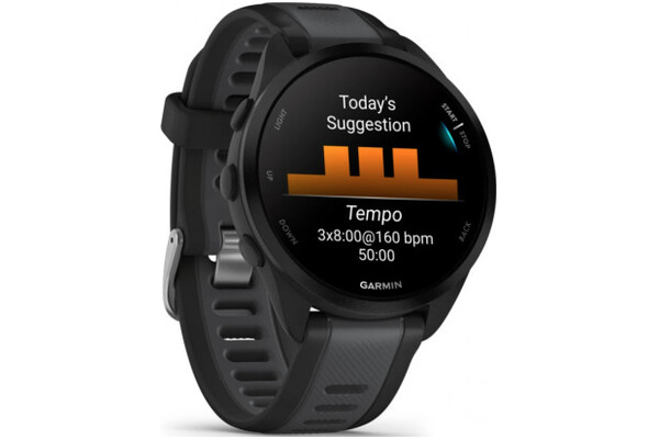 Smartwatch Garmin Forerunner 165 czarno-szary