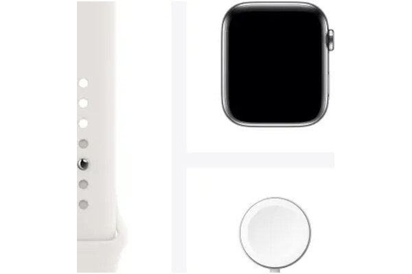 Smartwatch Apple Watch Series 6 1.30" biało-srebrny