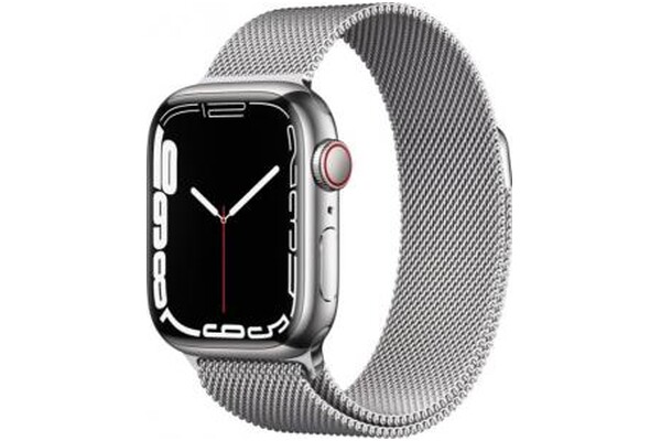 Smartwatch Apple Watch Series 7 1.90" srebrny