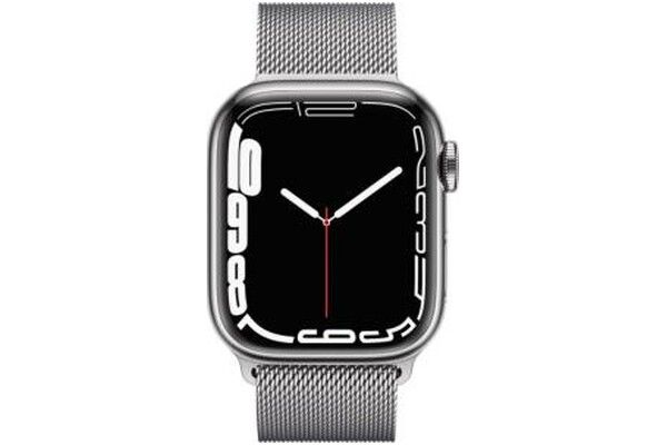 Smartwatch Apple Watch Series 7 1.90" srebrny