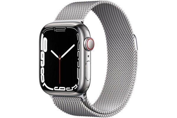 Smartwatch Apple Watch Series 7 1.90" srebrny