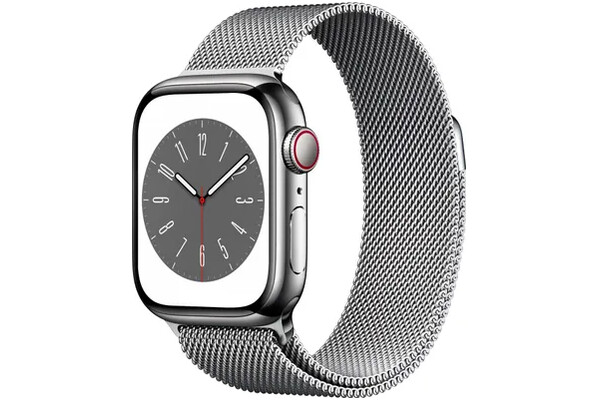 Smartwatch Apple Watch Series 8 1.60" srebrny