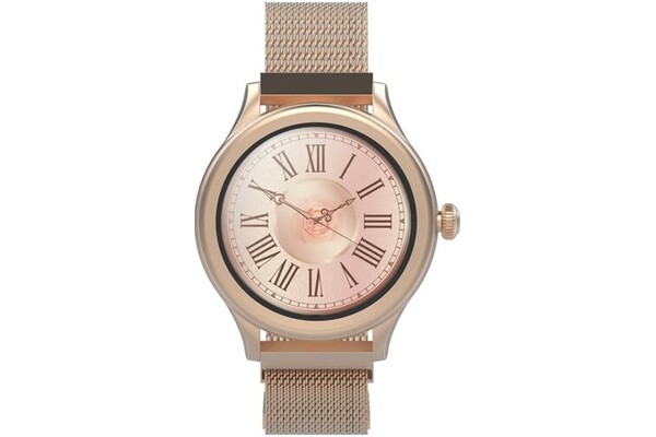 Smartwatch FOREVER AW100 Icon 1.30" czarno-złoty