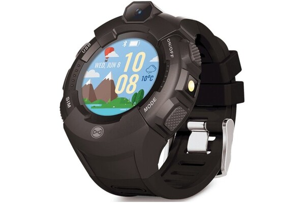 Smartwatch FOREVER KW400 Kids Care Me 1.40" grafitowy