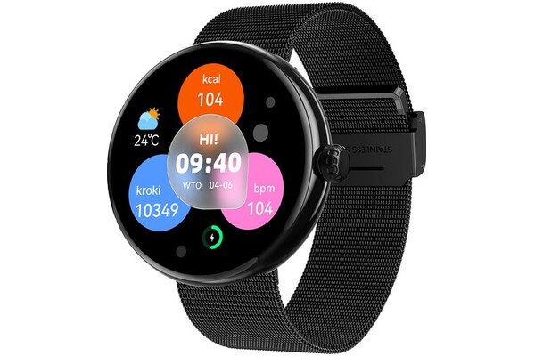Smartwatch FOREVER SB365 Forevive 1.30" czarny