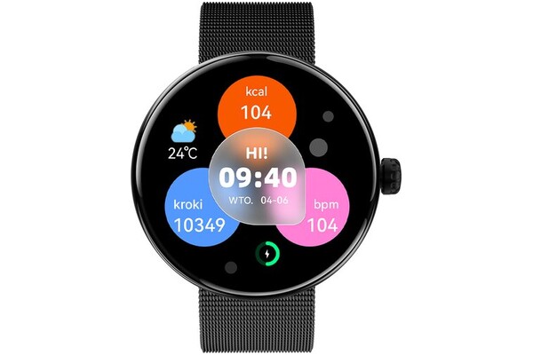 Smartwatch FOREVER SB365 Forevive 1.30" czarny