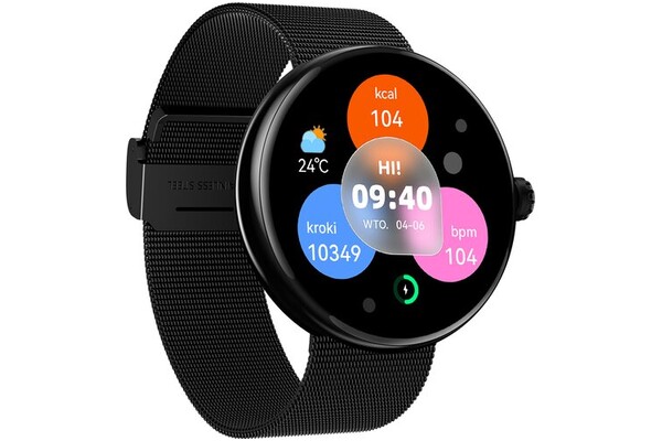 Smartwatch FOREVER SB365 Forevive 1.30" czarny