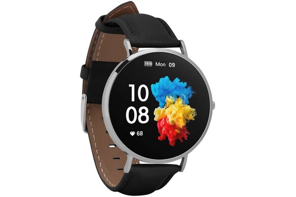 Smartwatch Garett Electronics Verona 1.30" srebrno-czarny