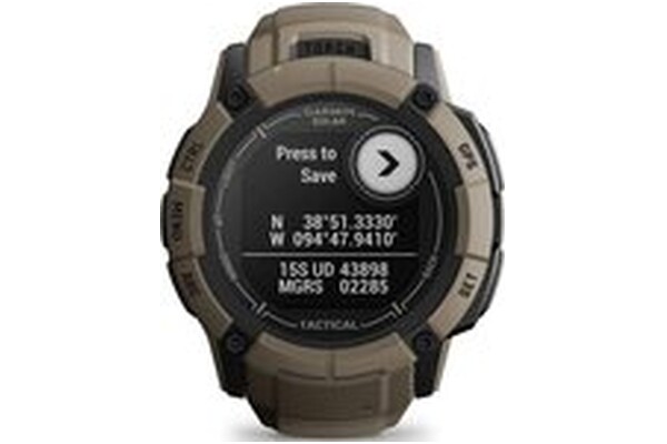 Smartwatch Garmin Instinct 2X Solar Tactical 1.10" brązowy