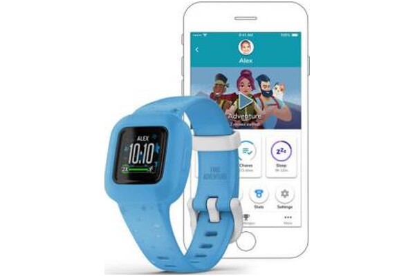Smartwatch Garmin Vivofit Junior 3 1.20" niebieski
