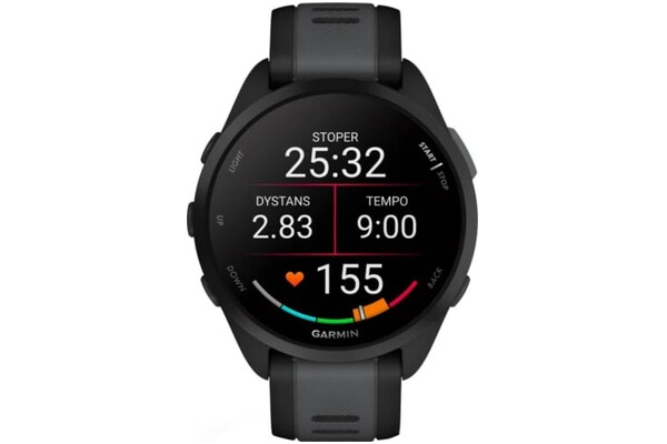 Smartband Garmin Forerunner 165 1.20" czarny