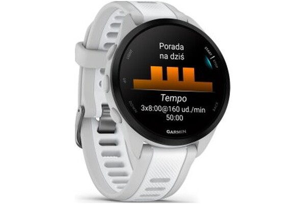 Smartwatch Garmin Forerunner 165 1.20" biały