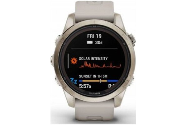 Smartwatch Garmin Fenix 7S Pro Solar 1.20" beżowy