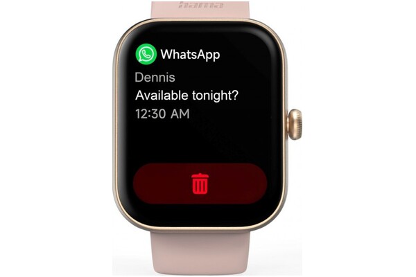Smartwatch Hama Fit Watch 5000 1.60" różowo-złoty