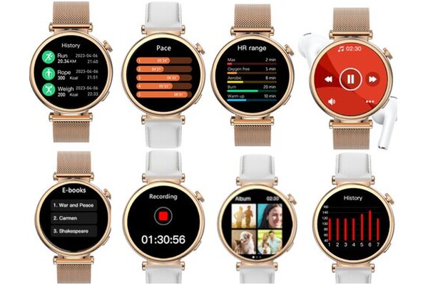 Smartwatch KIANO Watch 1.50" złoty