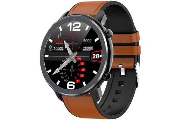 Smartwatch WATCHMARK WL11 Outdoor 1.30" czarno-brązowy